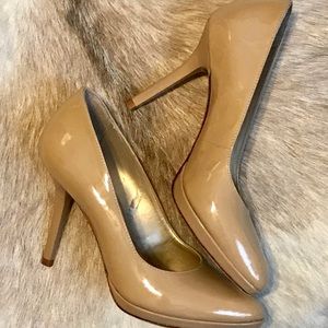 Antonio Melani Nude Patent Pumps